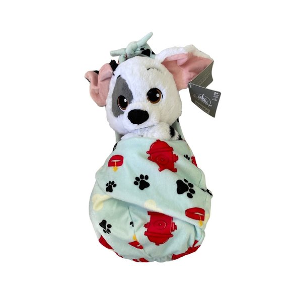 Disney Parks Disney Babies 101 Dalmatians Patch in Pouch Blanket Dog Plush - Picture 5 of 10